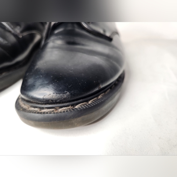 Solovair Dr. Martens Black 3 eye Lace Up Ankle Boots Made in England UK7/US8 VTG main image 9